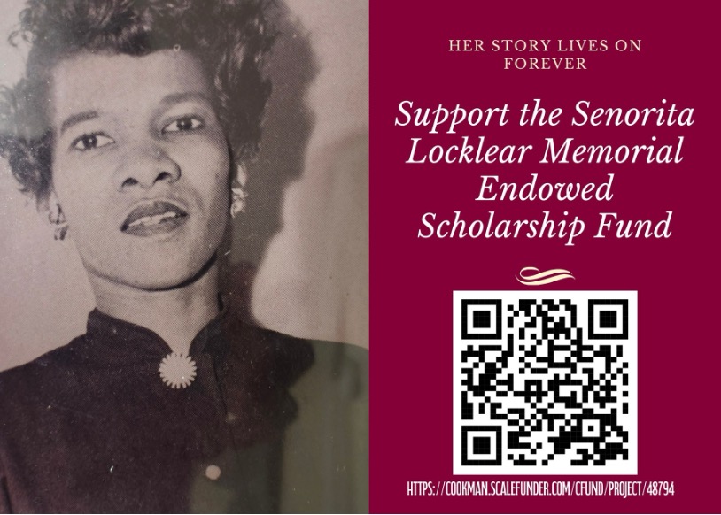 Senorita Locklear, Keeper of a Living Legacy memorial flyer